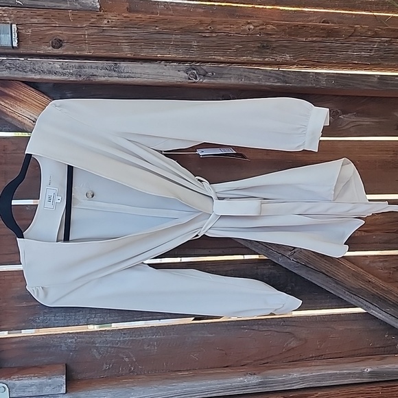 Have Jackets & Blazers - New Have Ivory Tie Front Jacket, NWT